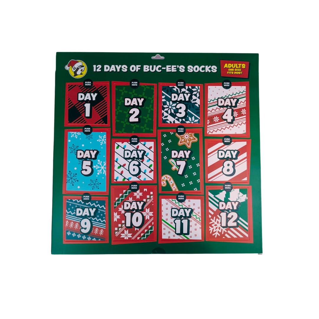 Bucee's Advent Calendar Sock Box Texas Snax