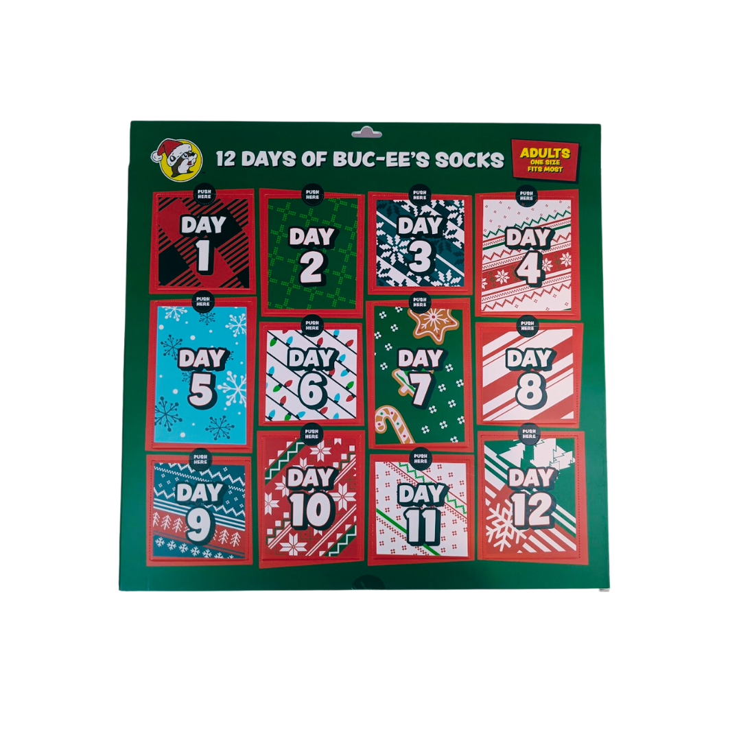 Buc-ee's Advent Calendar Sock Box – Texas Snax