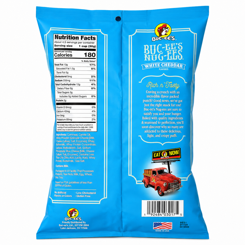 Buc-ee's Nug-ees White Cheddar