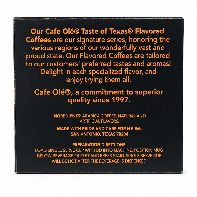 H-E-B Café Olé Taste of Austin Coffee Pods