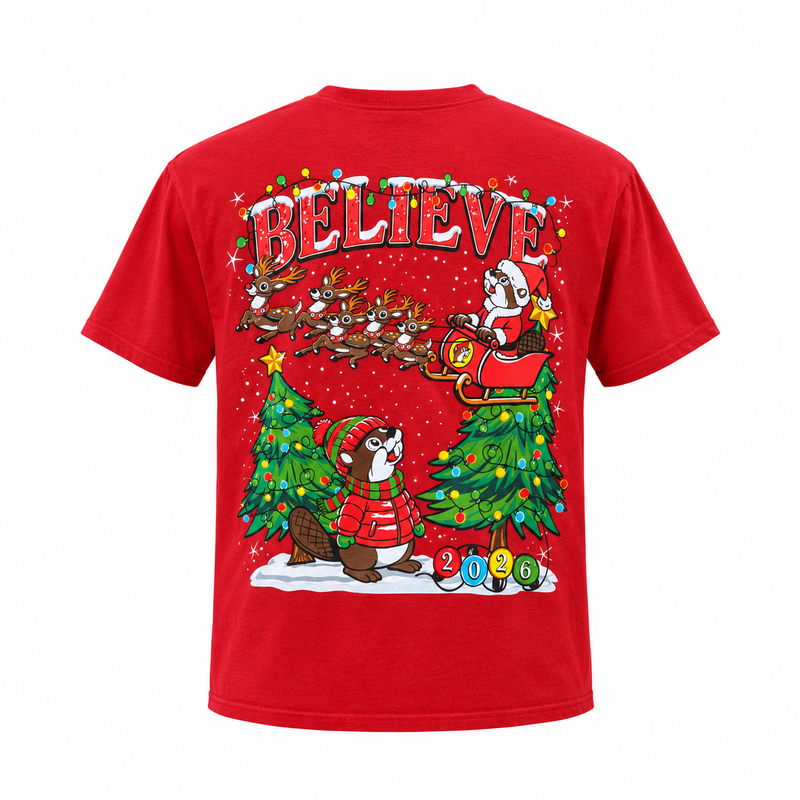 Buc-ee's Christmas "Believe" Shirt