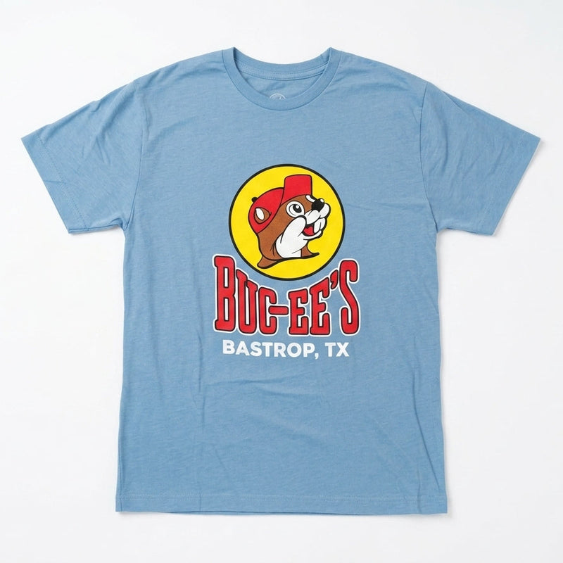 Bastrop Location Shirt white background.