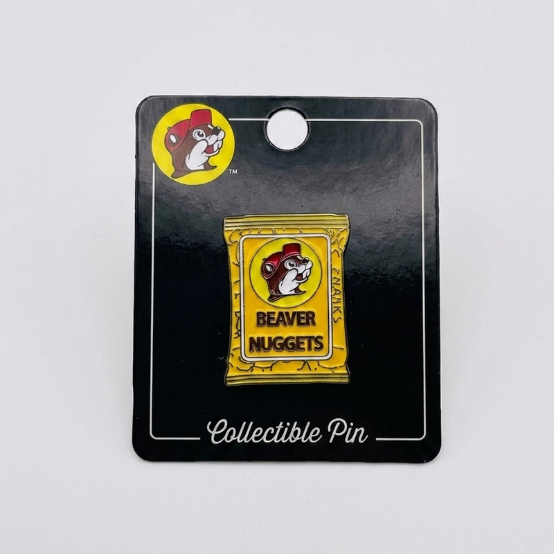 Beaver Nugget pin on a white background.