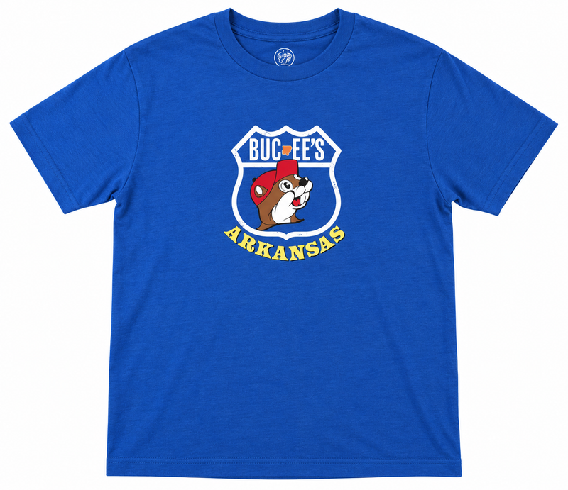 Buc-ee's Arkansas Blue Roadmap Tee front