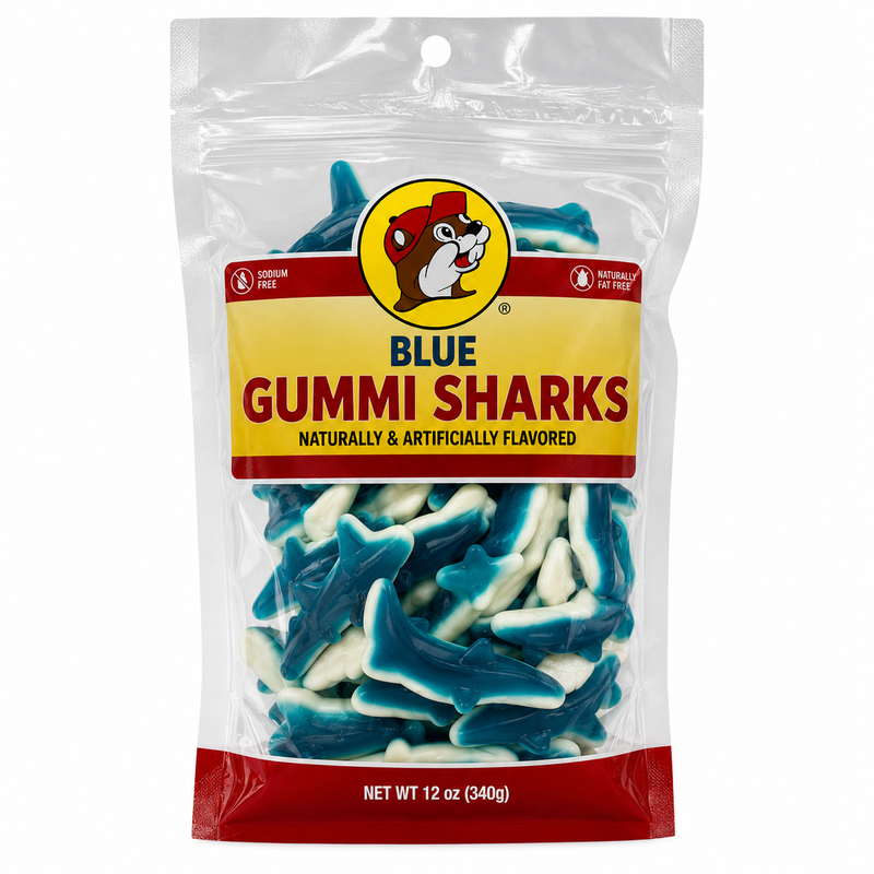 Buc-ee's Blue Gummi Sharks