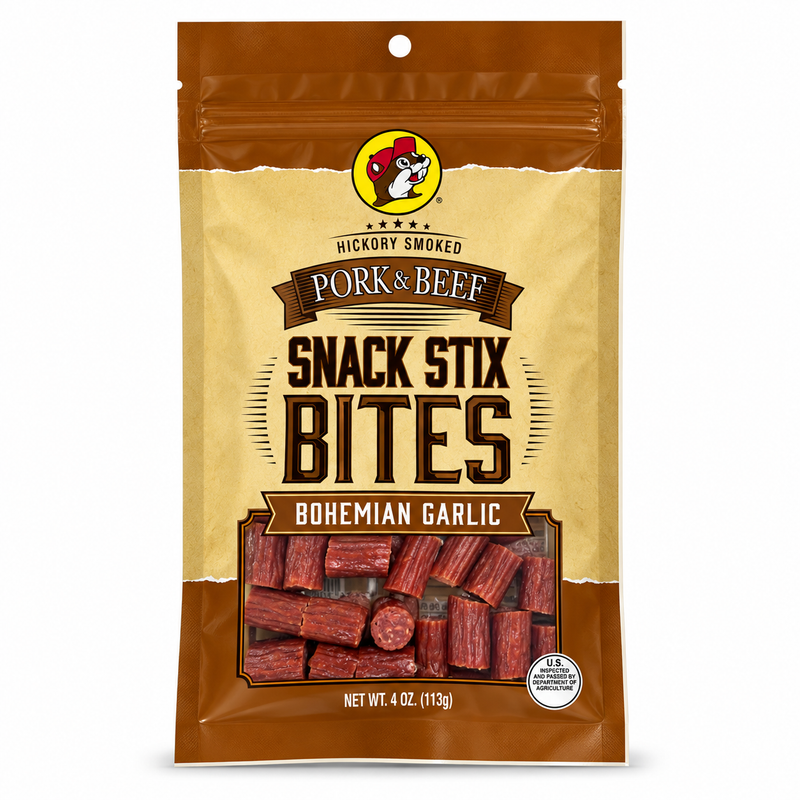Buc-ee's Pork & Beef Snack Stix Bites