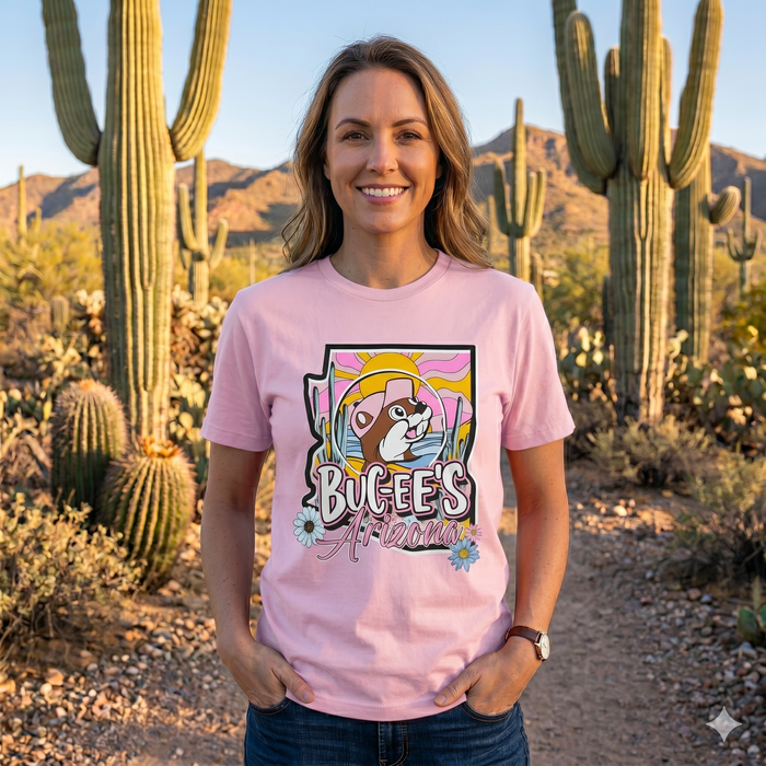 Buc-ee's Arizona Pink Cactus Tee