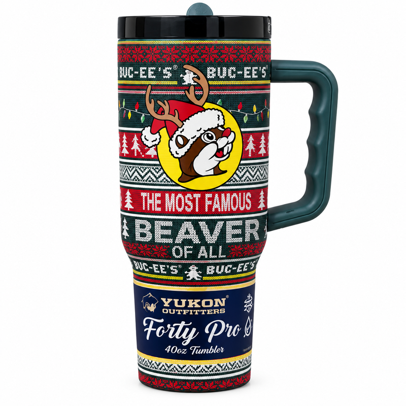 Buc-ee's Christmas 40oz Tumbler - Ugly Sweater