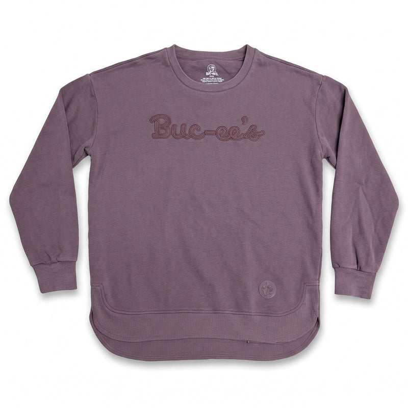 Buc-ee's Purple Crewneck Sweatshirt