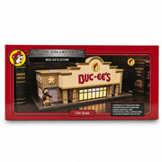 Red Classic Collectibles Premium Collection box for the 1:64 scale Buc-ee's Store model with a feature list