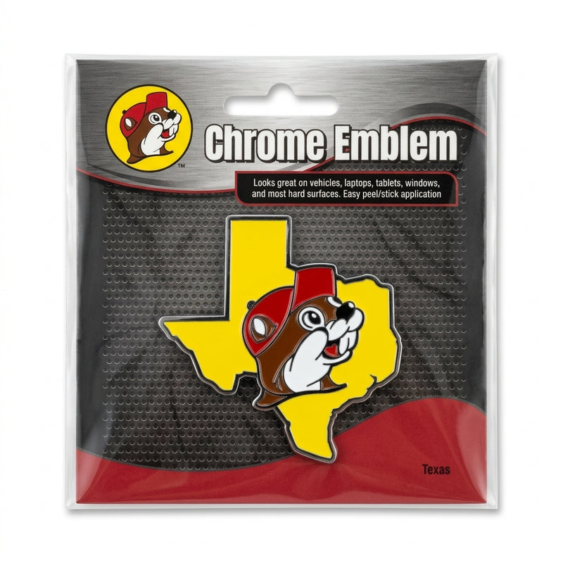 Buc-ee's Chrome Emblem - Texas