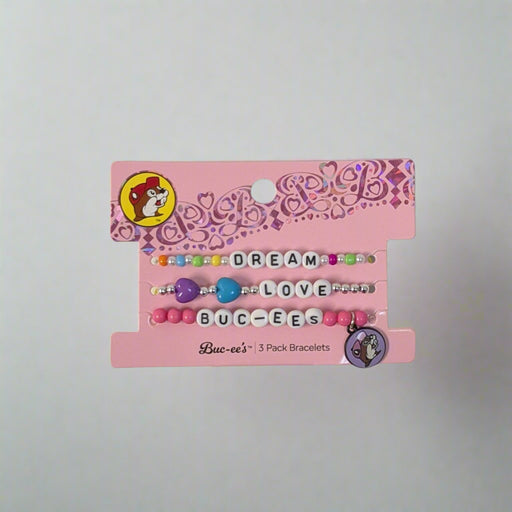 Buc-ee's 3-Pack Dream, Love, Buc-ee's Bracelets