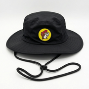 Buc-ee's Adult Boonie Bucket Hat Black classic white background.