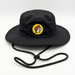 Buc-ee's Adult Boonie Bucket Hat Black classic white background.