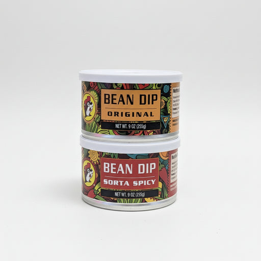 Buc-ee's Bean Dips once original flavor and one is sorta spicy flavor. 