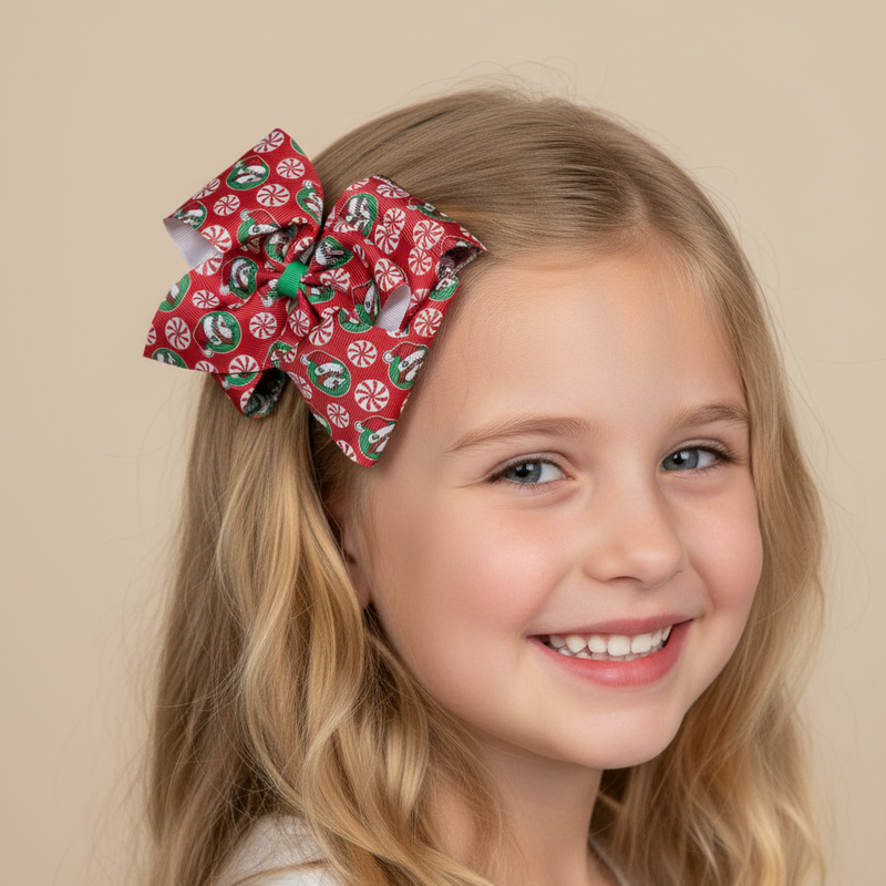 Buc-ee's Christmas Hair Bows