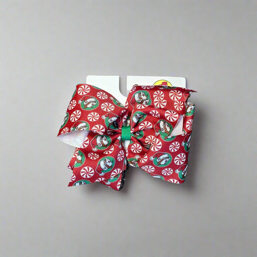 Buc-ee's Big Peppermint Christmas Bow