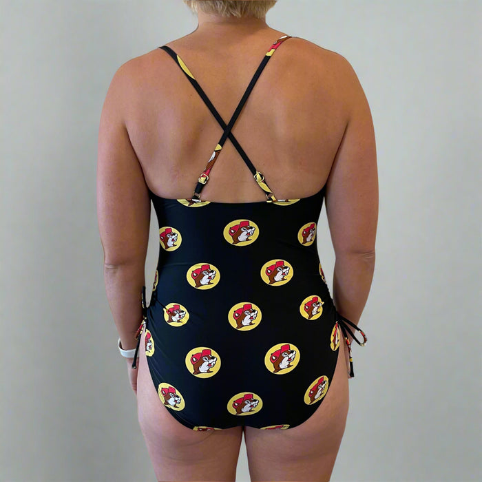 Buc-ee's Black Logo One Piece Backside