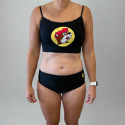 Buc-ee's Black Logo Swim Set Body Pic