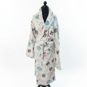 Buc-ee's Blossoms and Bows Robe classic white background.