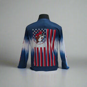 Buc-ee's Blue Long Sleeve Flag Shirt