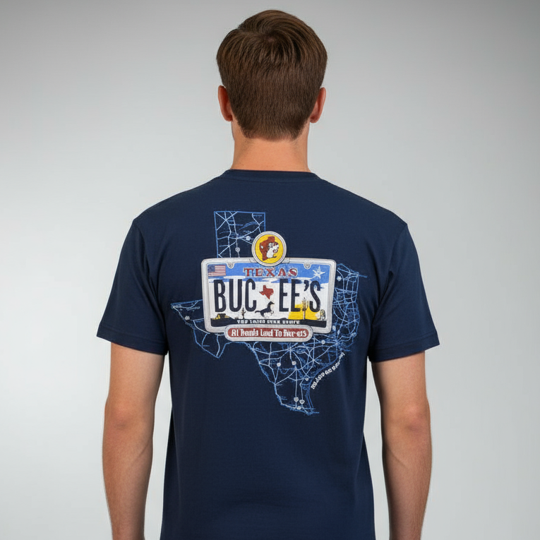 Buc-ee’s Blue License Roadmap Shirt