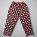 Front view of Buc-ee's Adult Christmas plaid pajama pants with red and green checkered pattern and beaver logo