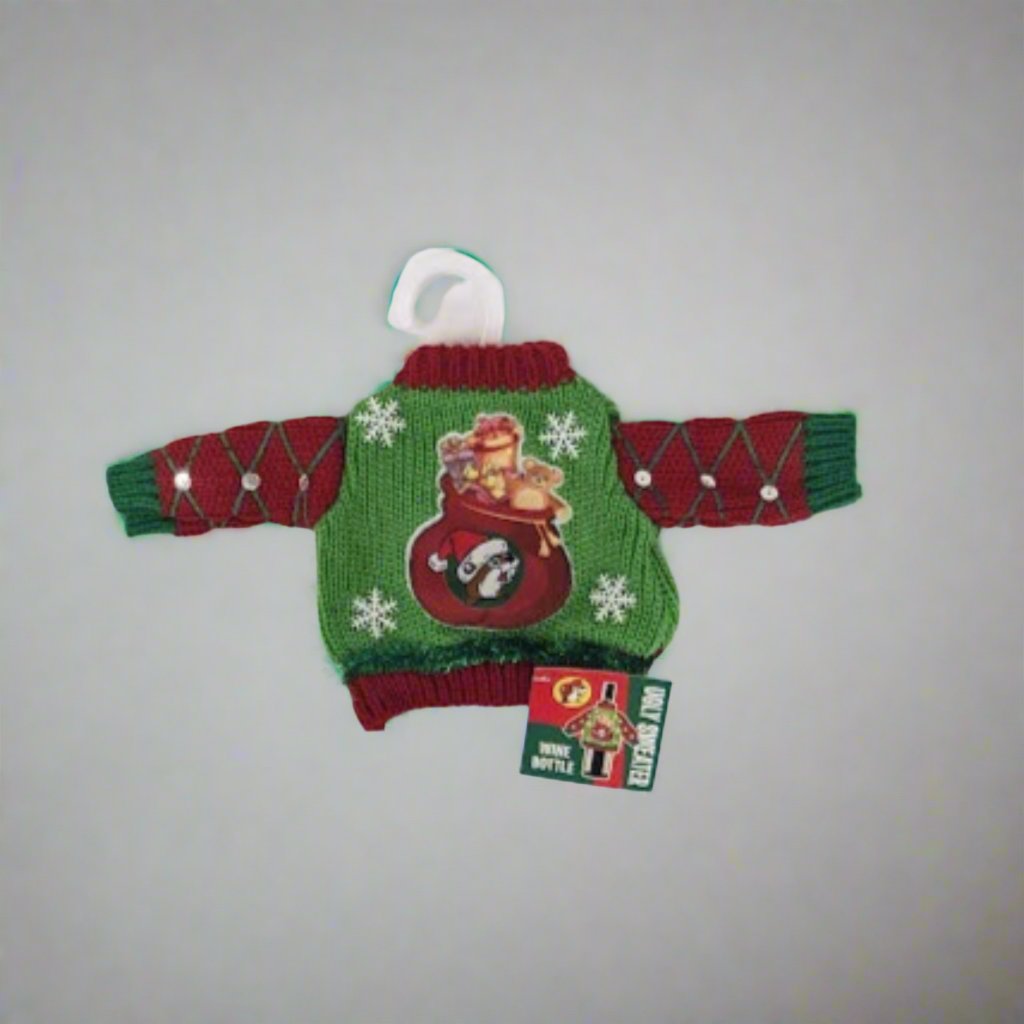Buc-ee's Christmas Wine Sweater — Texas Snax
