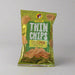 Classic Thin Chips Spicy Limon bag in vibrant green packaging with Buc-ee’s beaver logo.