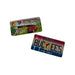 An overhead shot of two magnets showing both sides of a Buc-ee's Double-Sided Ohio Magnet. One magnet features a scenic illustration of a red truck and the Ohio state capitol; the other features the Buc-ee’s beaver logo with "Ohio" and "Beaver Believer" text over a red, white, and blue background. Displayed on a clean white background.