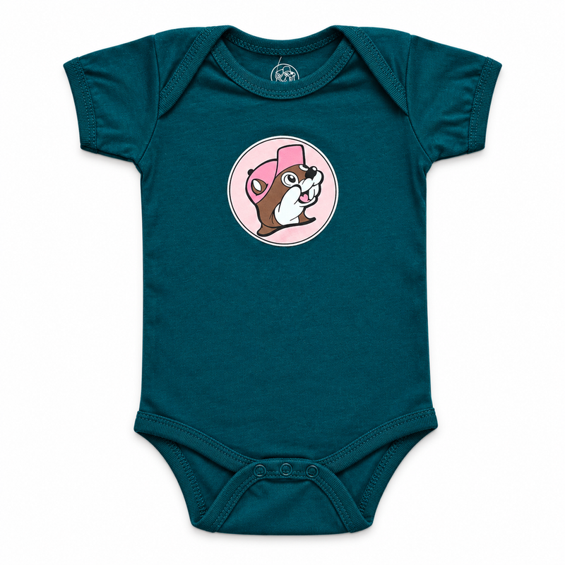 Buc-ee's Forever Teal Horseshoe Infant Onesie