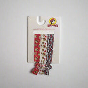 Buc-ee's Hair Ties Red, Black, White