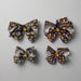 Buc-ee's Halloween Hair Bows. 2 different designs. Spiderweb and Jack-o-lantern and purple and orange stripes. 
