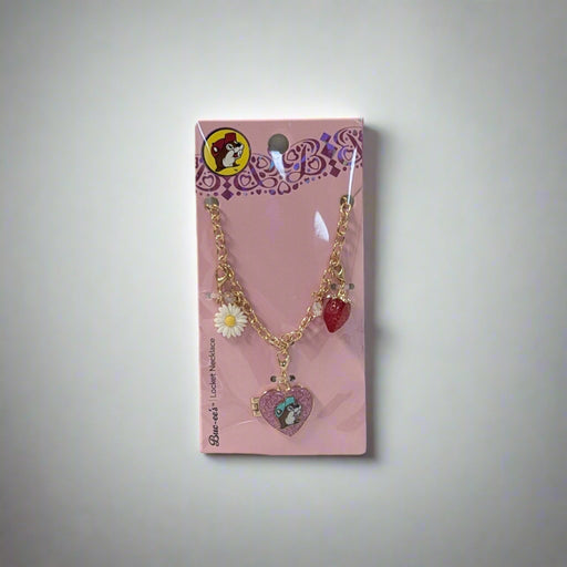Buc-ee's Heart Charm Necklace