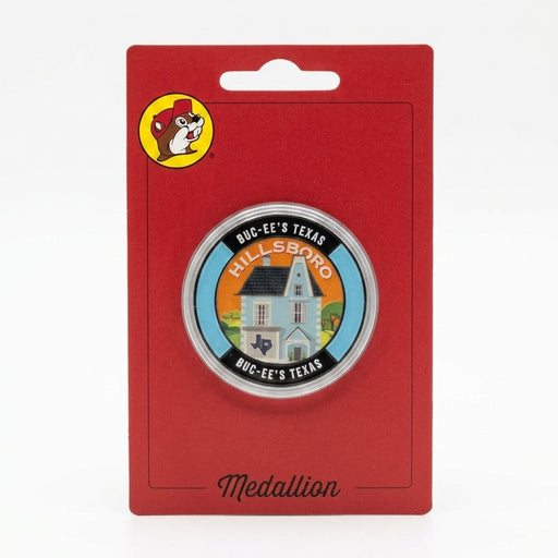 Buc-ee's Hillsboro Collectible Medallion white background.
