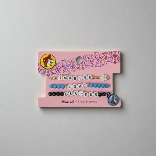 Buc-ee's Imagine, Love, Buc-ee's 3-Pack Bracelets