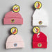 Buc-ee's Infant Knit Caps. 4 colors. Red, white, pink striped, and red striped. 