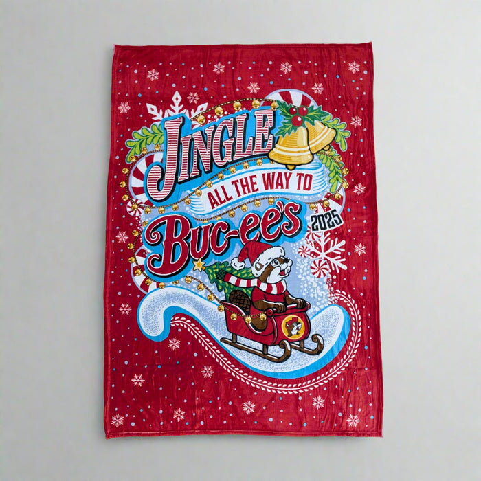 Buc-ee's "Jingle All The Way" Blanket