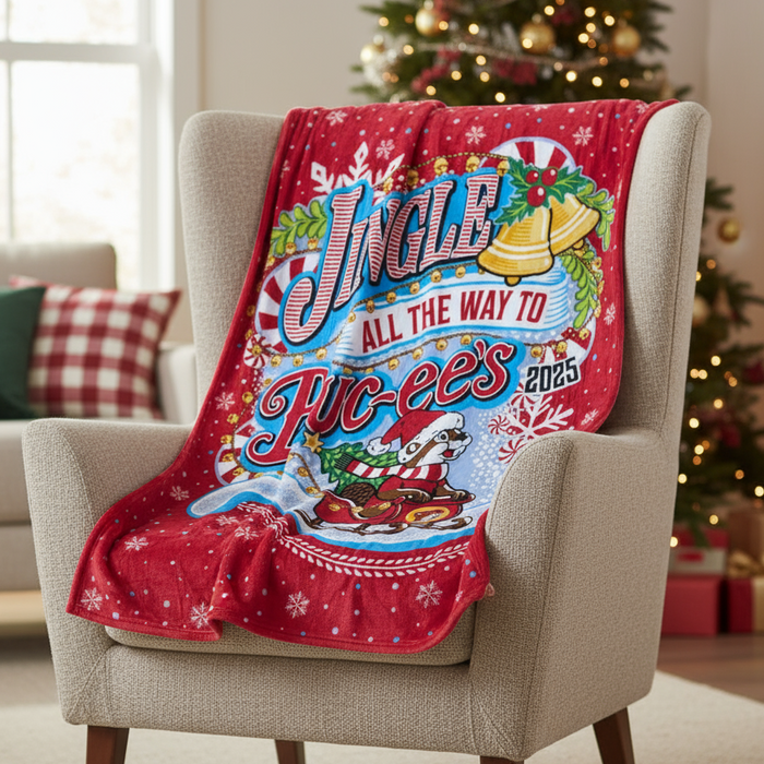 Buc-ee's "Jingle All The Way" Blanket