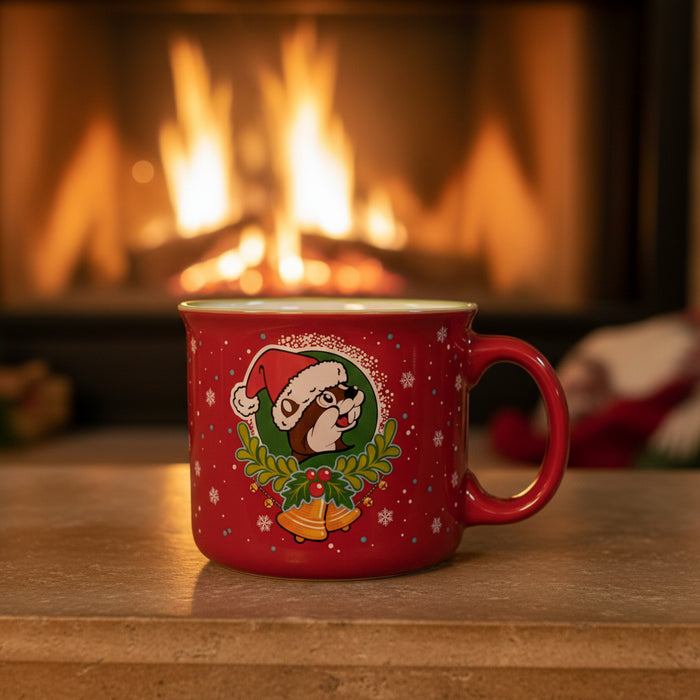 Bring the holiday cheer straight to your coffee table with the Buc-ee’s “Jingle All the Way” Christmas Mug! This festive red mug features cheerful artwork on both sides — one side reads “Jingle All the Way to Buc-ee’s” in bright, holiday-inspired lettering, while the other shows Buc-ee the Beaver wearing a Santa hat surrounded by holly and bells.