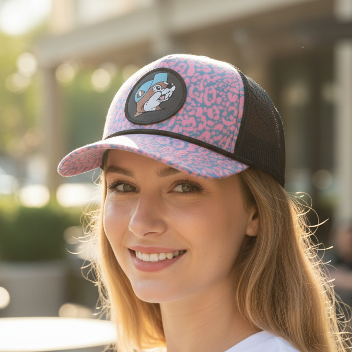 Buc-ee's Leopard Love Trucker Hat