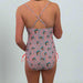Buc-ee's Leopard One Piece Swim Suit Backsidee