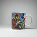 Buc-ee's Location Mug Shot Glass Royse City. With a barn and cowboy boot and hat and cactus. Location name on it with logo. 