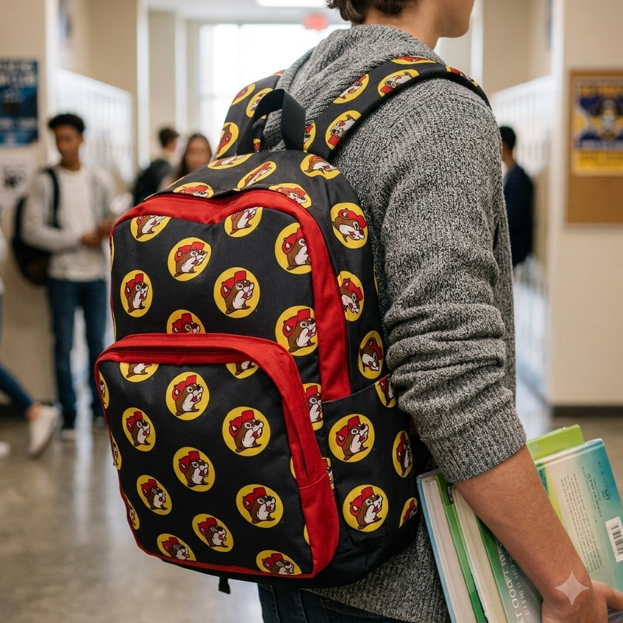 Buc-ee's Logos Black Backpack | Order Here — Texas Snax