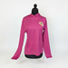 Buc-ee's Long Sleeve Performance Hoodie-Fuschia front view.