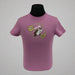 Buc-ee's " Love Me Some Boots & Buc-ee's" Shirt Front. Pink with flowers and Buc-ee beaver. 