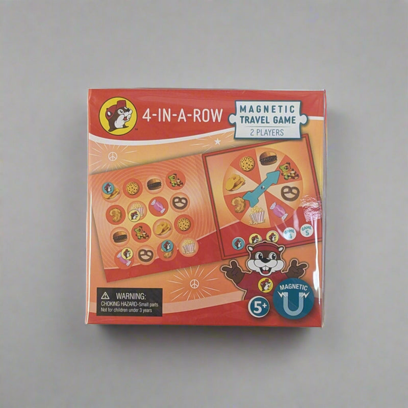 Buc-ee's Magnetic Travel Game 4-in-a-row
