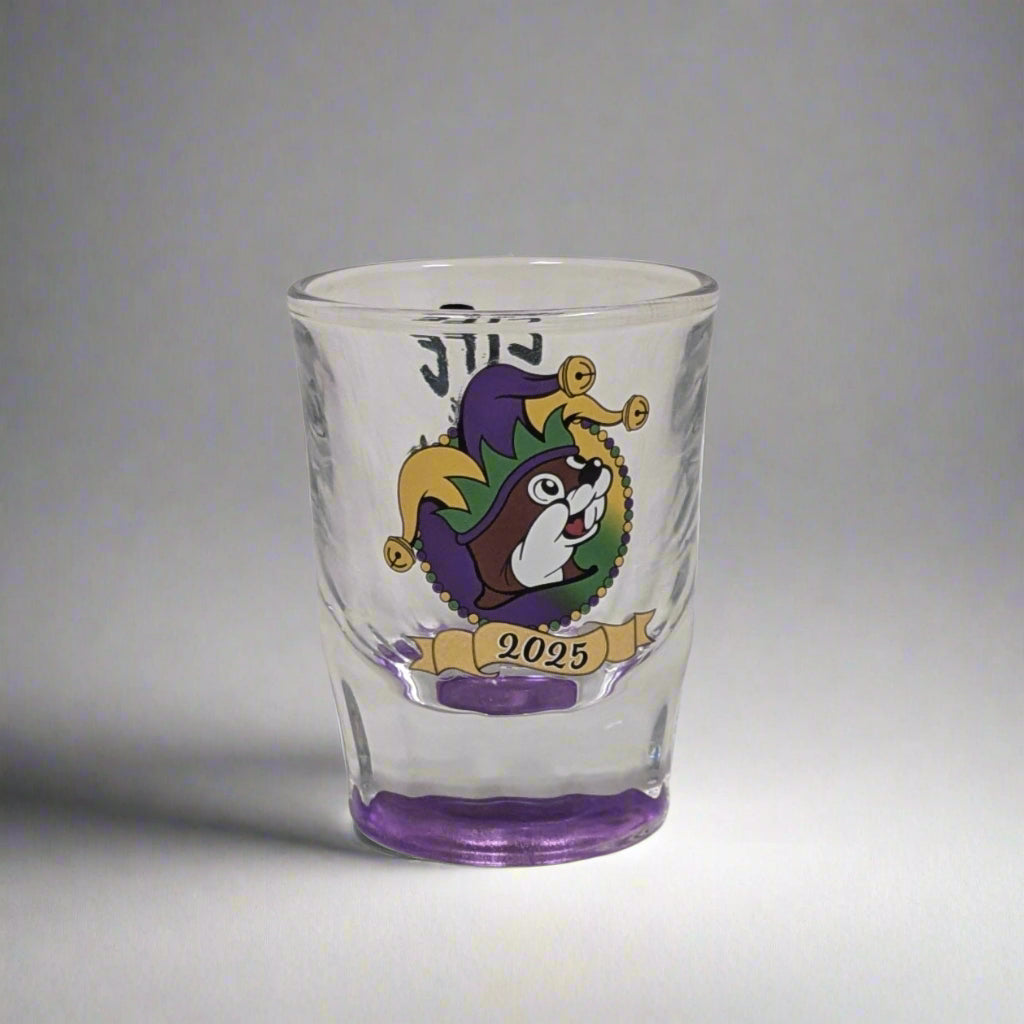 Buc-ee's Mardi Gras 2025 Shot Glass 