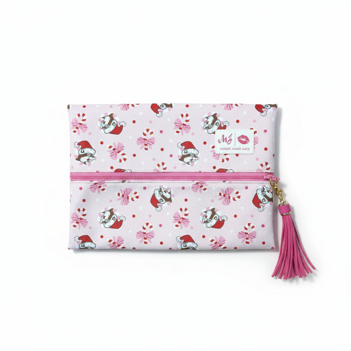 Buc-ee's Medium Candy Cane Makeup Junkie Bag