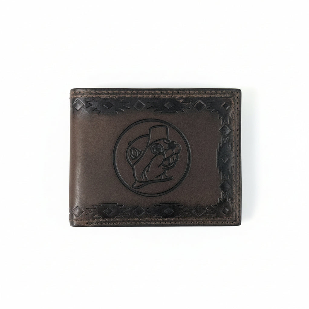 Buc-ee's Men's Genuine Leather Aztec Wallet | Order Here | Fast ...